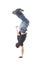 Cool looking breakdancer on a isolated background