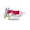 Cool Mechanic flag monaco Scroll cartoon character design