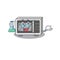 Cool microwave Professor cartoon character with glass tube
