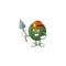 Cool Miner gem squash cartoon character design style