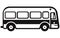 Cool modern flat design public transport. city bus,Take public transportation concept icon
