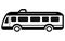 Cool modern flat design public transport. city bus,Take public transportation concept icon