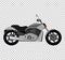 Cool Motorcycle on White Background