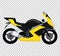 Cool Motorcycle on White Background