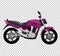 Cool Motorcycle on White Background