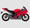 Cool Motorcycle on White Background