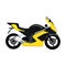 Cool Motorcycle on White Background