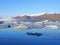 Cool nature at Jokulsalon, glacier lagoon in Iceland