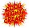 Cool Night Cream - Vector illustrated comic book style phrase.