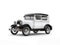 Cool oldtimer white vintage car