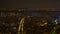Cool panorama of illuminated buildings and Eiffel Tower in night Paris, France