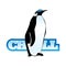 Cool Penguin icon illustration