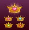 Cool princess crowns set.