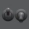 Cool Realistic Toggle Switch grey color. Vector