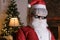 Cool Santa Claus wearing funky sunglasses