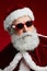 Cool Santa Claus Wearing Sunglasses