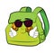 Cool school bag cartoon