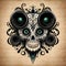 Cool skull art with lots of detail - ai generated image