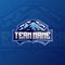 Cool snowy blue mountain esport logo, perfect for team or personal logo