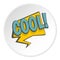 COOL, speech bubble icon circle