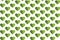 Cool spring pattern with green hearts. Vect St. Patrick`s Day vector pattern. Spring pattern.