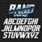 Cool strong futuristic alphabet lettering font - BANG bang!