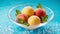 Cool and Tangy Indulge in Peach Sorbet on National Eat a Peach Day.AI Generated