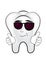 Cool tooth cartoon