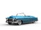 Cool vintage car - metallic blue