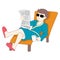 cool word boy enjoy life relax sunbathing healthy