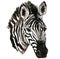 Cool Zebra head. A Zebra element. Bright Zebra head element.