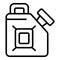 Coolant canister icon outline vector. Water fluid