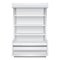 Cooled Regal Rack Refrigerator Wall Cabinet Blank Empty Showcase Displays. Retail Shelves. 3D Products Isolated.