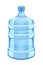 Cooler water bottle isolated on white vector illustration. Clean and fresh