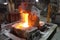 cooling metal after casting in foundry