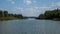 Cooling pond near Chernobyl nuclear power plant. Exclusion Zone. Ukraine Pripyat