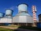 Cooling tower for cooling the treated water