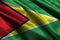 Cooperative Republic of Guyana national flag 3D illustration symbol.