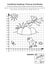 Coordinate graphing and coloring page with Easter basket