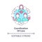 Coordination of care concept icon