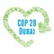 COP 28 in Dubai, United Arab Emirates symbol