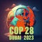COP 28 United Arab Emirates November 2023 - UN International climate summit - Generative AI Illustration