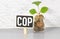 COP - Change Order Proposal acronym with marker, business concept background