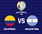 Copa America 2020 Semi final Argentina vs Colombia