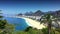 Copacabana Beach Rio de Janeiro Brazil Scenic Overlook