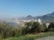 Copacabana View in high mountain in Duque de Caxias Fort Leme Rio de Janeiro Brazil Cityscape