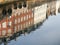 Copenhagen buildings water reflection