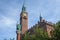 Copenhagen City Hall and the Lur Blowers Monument - Copenhagen, Denmark