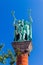 COPENHAGEN, DENMARK - AUGUST 26, 2016: Lur blowers statue at City Hall Square in Copenhagen, Denma