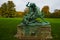 COPENHAGEN, DENMARK: Beautiful sculpture in the Park near the Rosenborg Castle